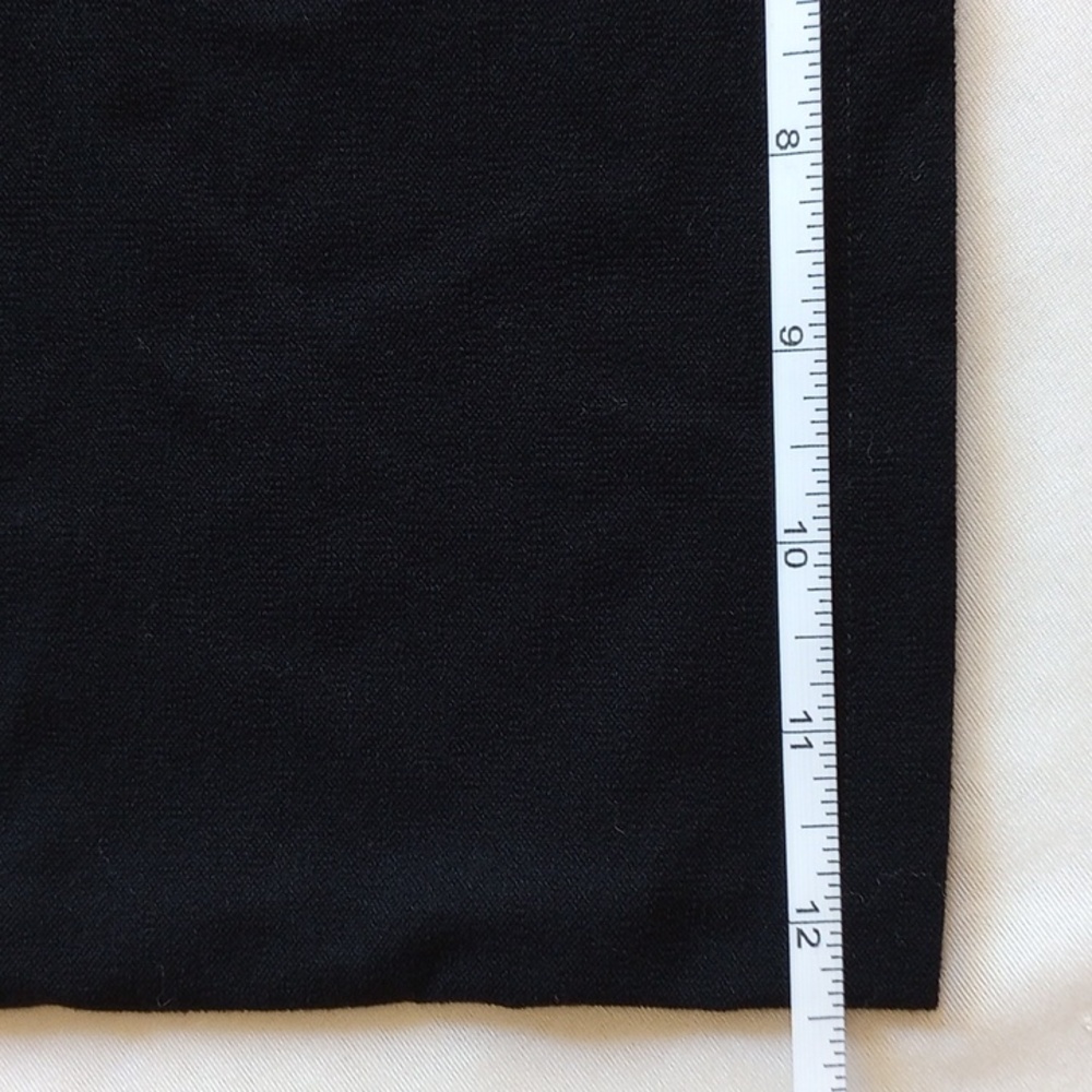 Eileen Fisher Petite Jersey Viscose Cropped Crepe Wide Leg Pants 12P Black - Picture 9 of 9
